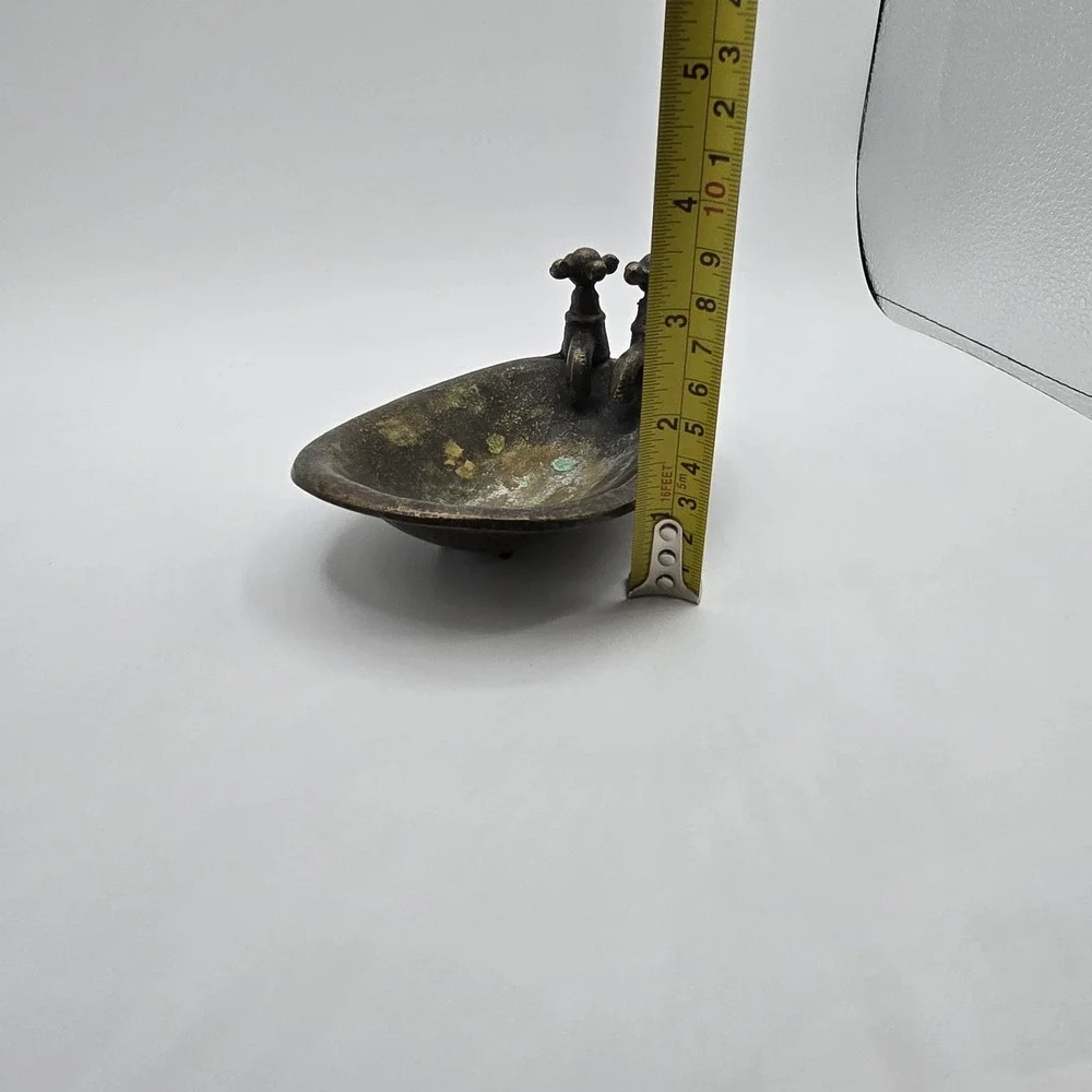Vintage Soap‎ Dish Bathtub Tub Brass San Pacific International Soap Holder 6